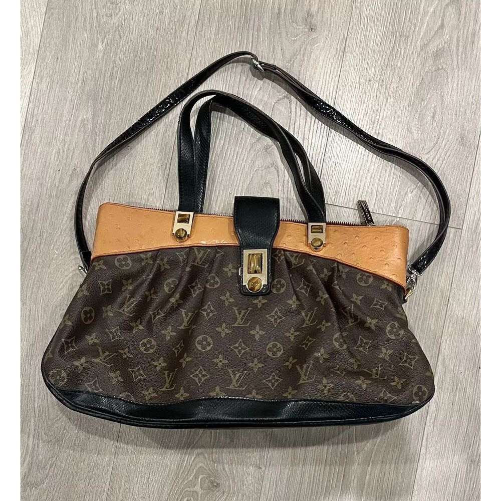 LOUIS VUITTON Monogram Oskar Waltz Vintage Ostrich Bag Limited Edition RARE